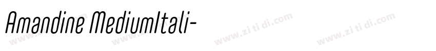 Amandine MediumItali字体转换